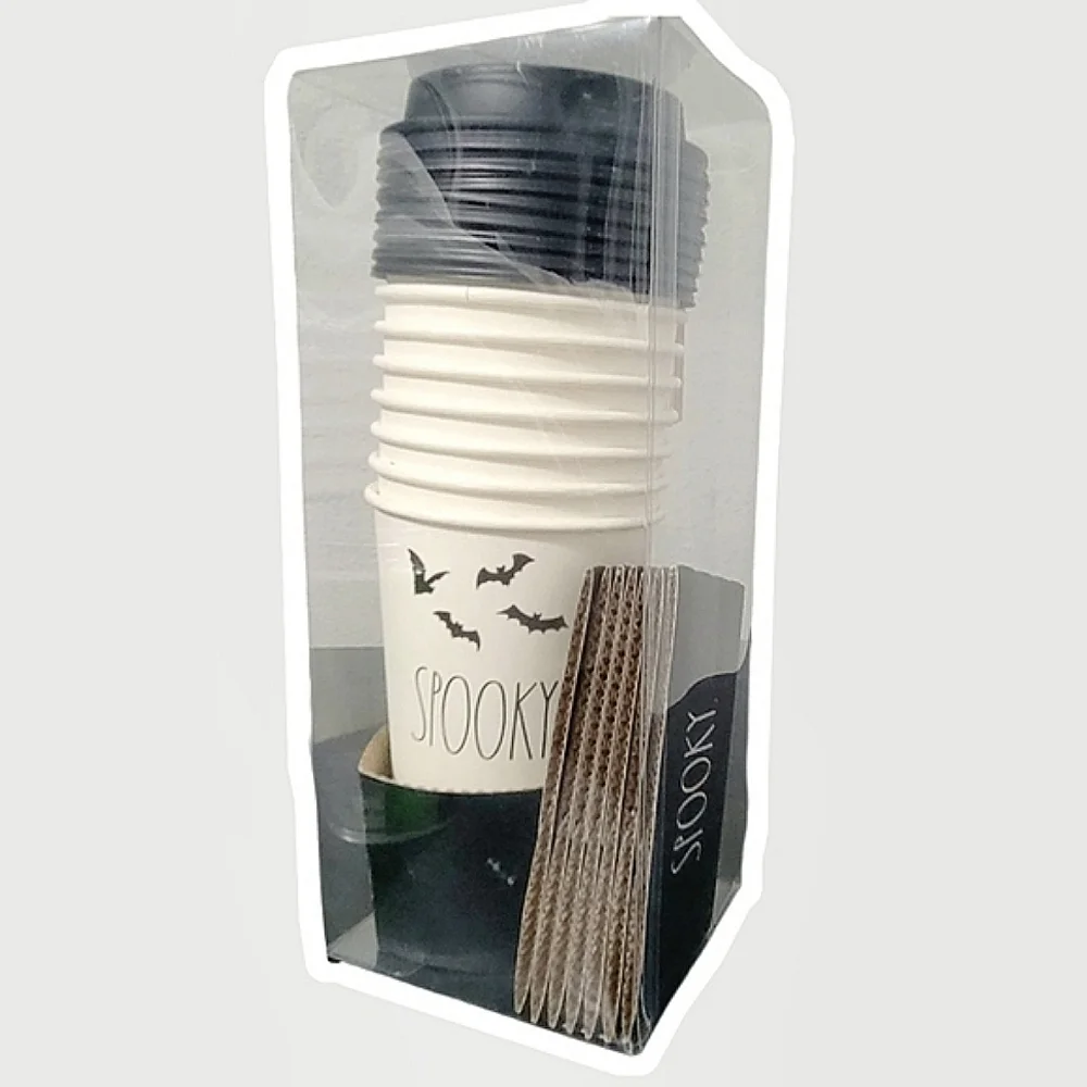 Rae Dunn Spooky Disposable Coffee Cups (Set of 8)
